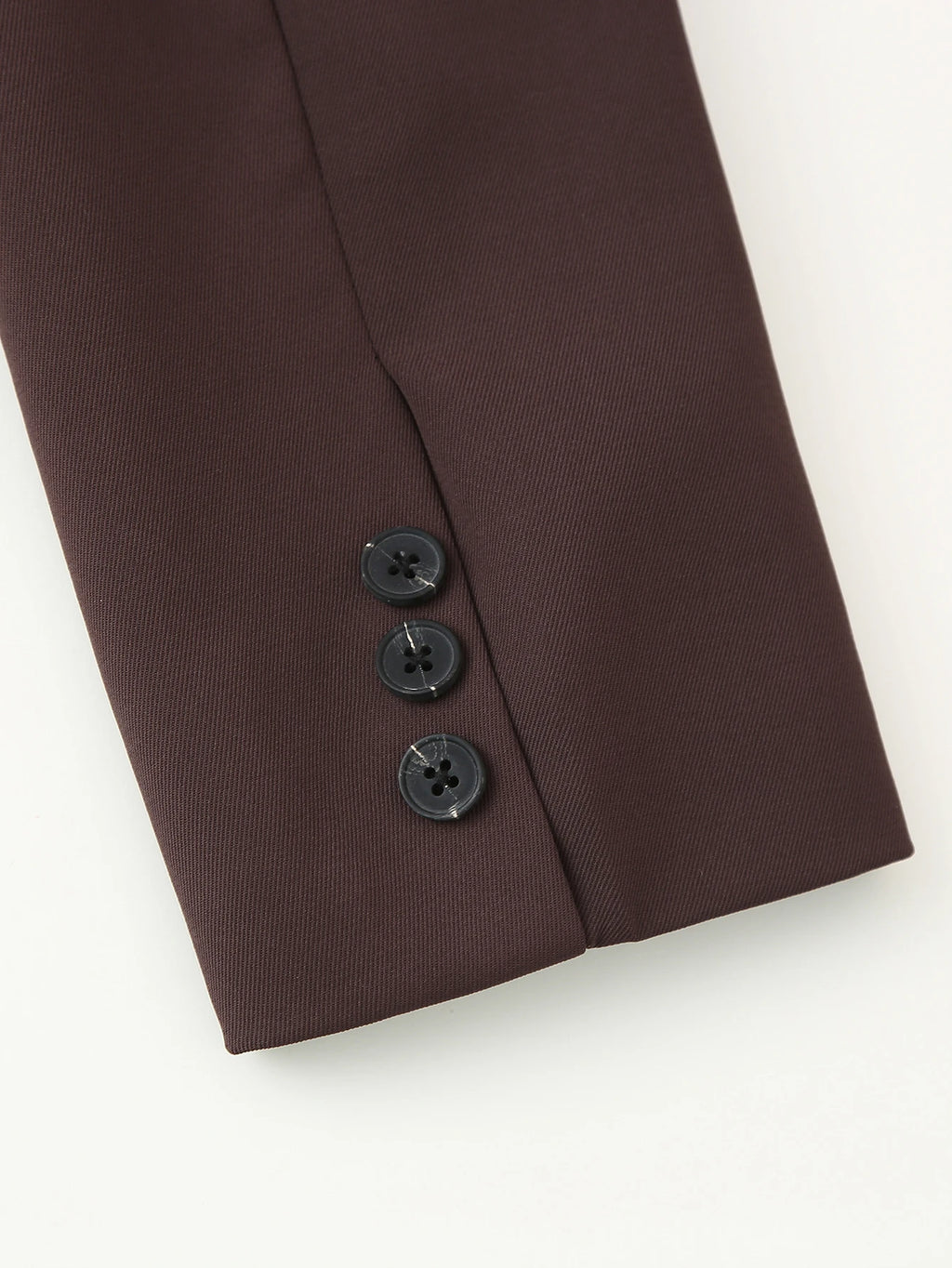 Veste de costume femme HH, élégante et unie, col à revers, deux boutons, manches longues, coupe slim et courte