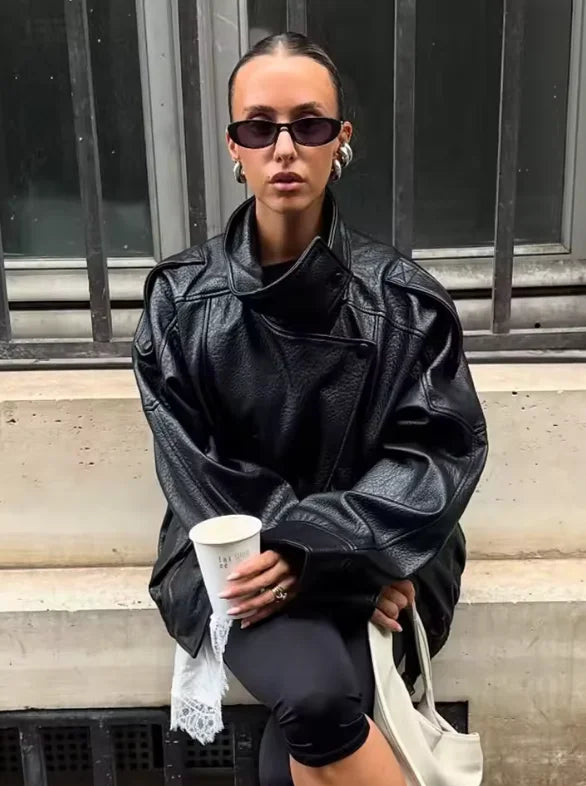 Perfecto Street-Chic en Simili Cuir