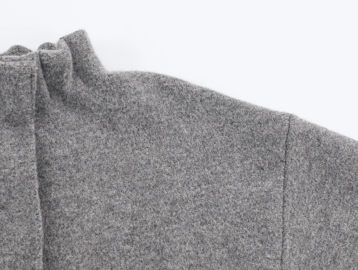 Ensemble jupe & pull gris texturé - chic d'automne