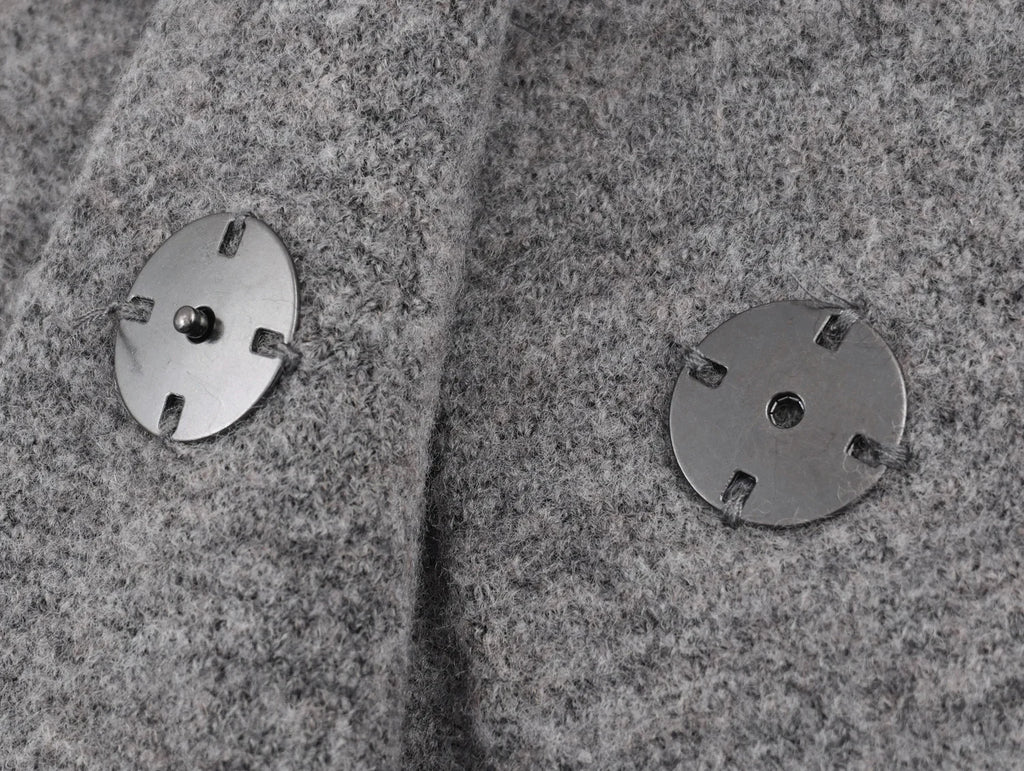 Ensemble jupe & pull gris texturé - chic d'automne