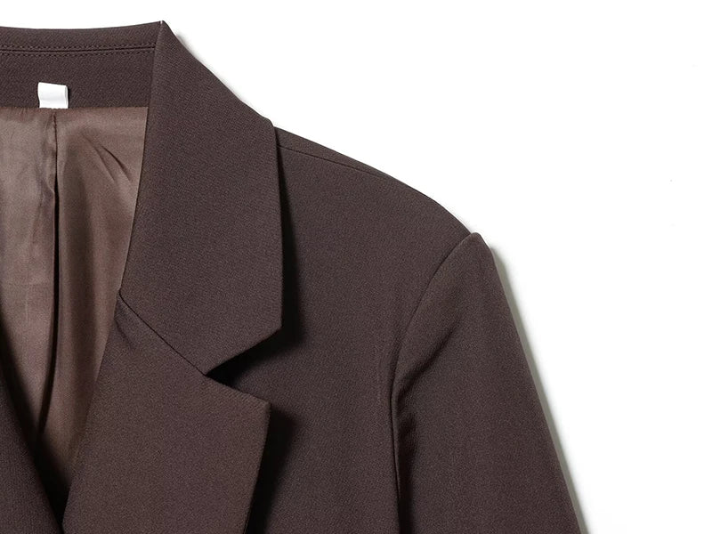 Blazer femme automne, manteau tendance avec décoration boucle, manches longues. Veste extérieure chic pour femme