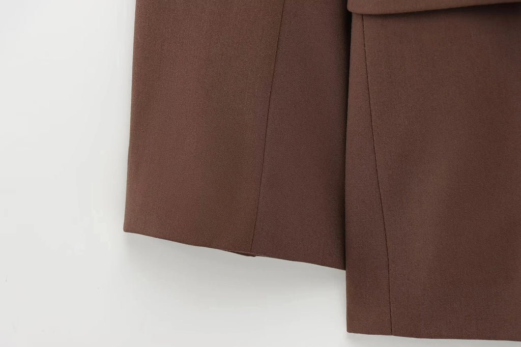 Tailleur Femme Marron — Chic & Intemporel