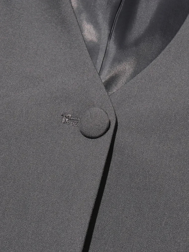 Blazer élégant à patchwork et nœuds, chic et féminin pour toutes occasions