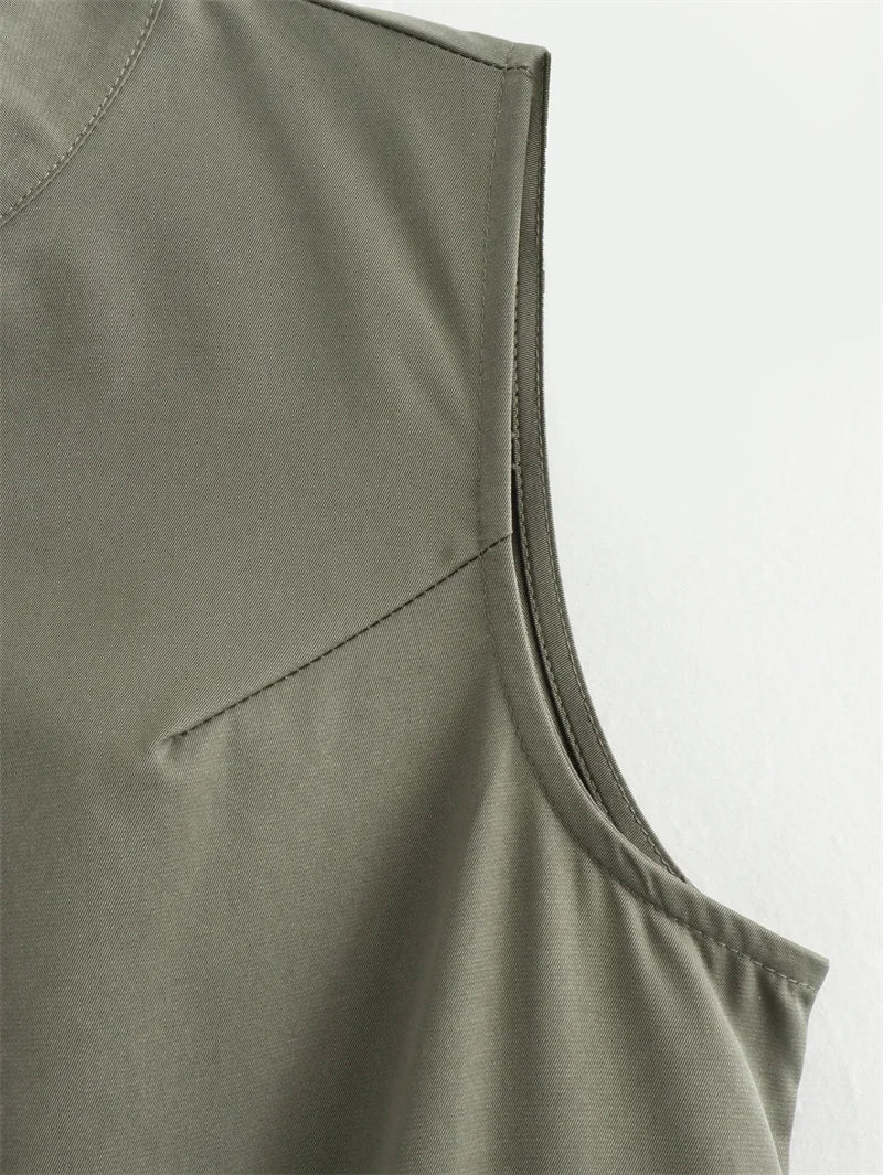 Robe Maxi Chic à Zip – Style Minimaliste