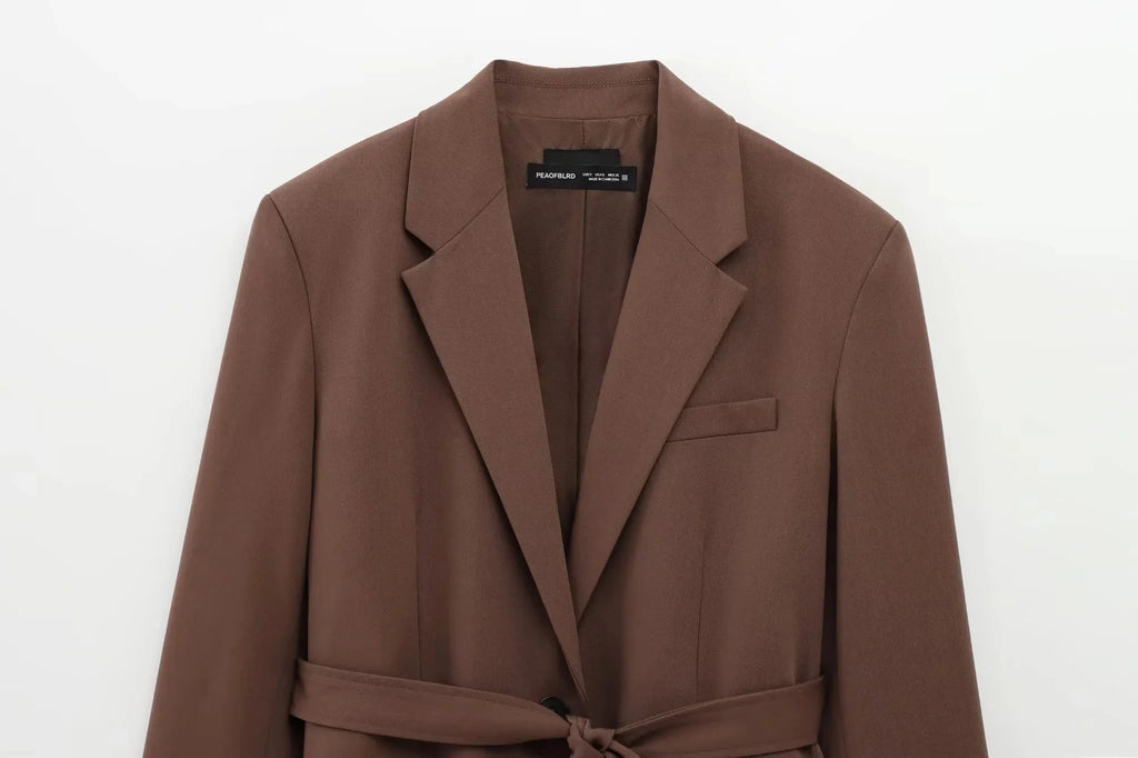 Tailleur Femme Marron — Chic & Intemporel