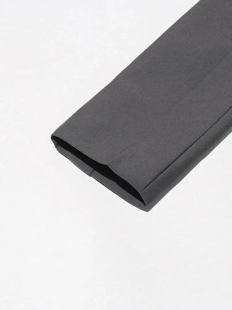 Blazer élégant à patchwork et nœuds, chic et féminin pour toutes occasions