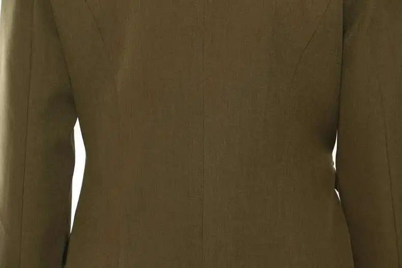 Blazer asymétrique à taille ceinturée, design unique et tendance pour le printemps