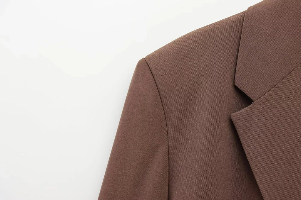 Tailleur Femme Marron — Chic & Intemporel