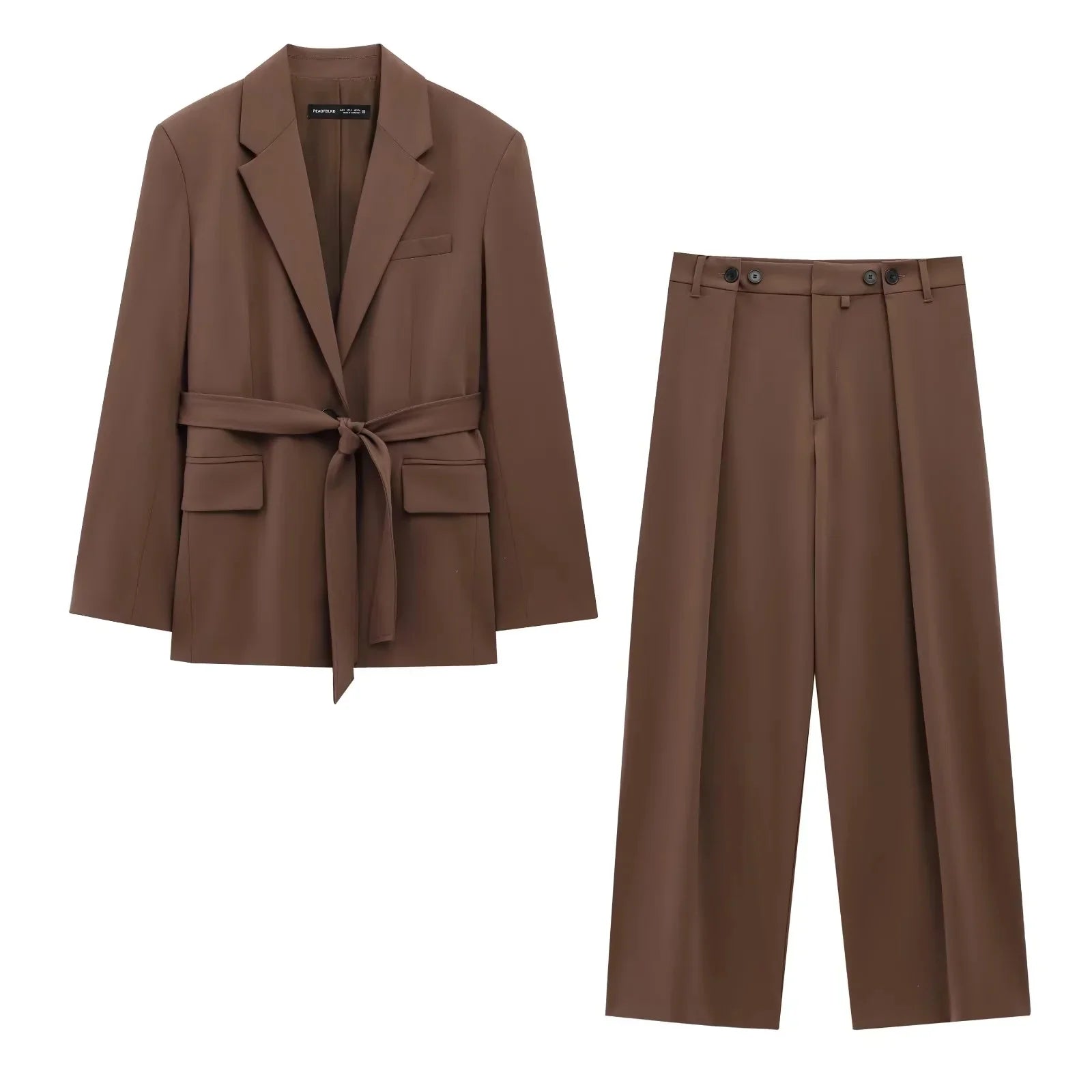 Tailleur Femme Marron — Chic & Intemporel
