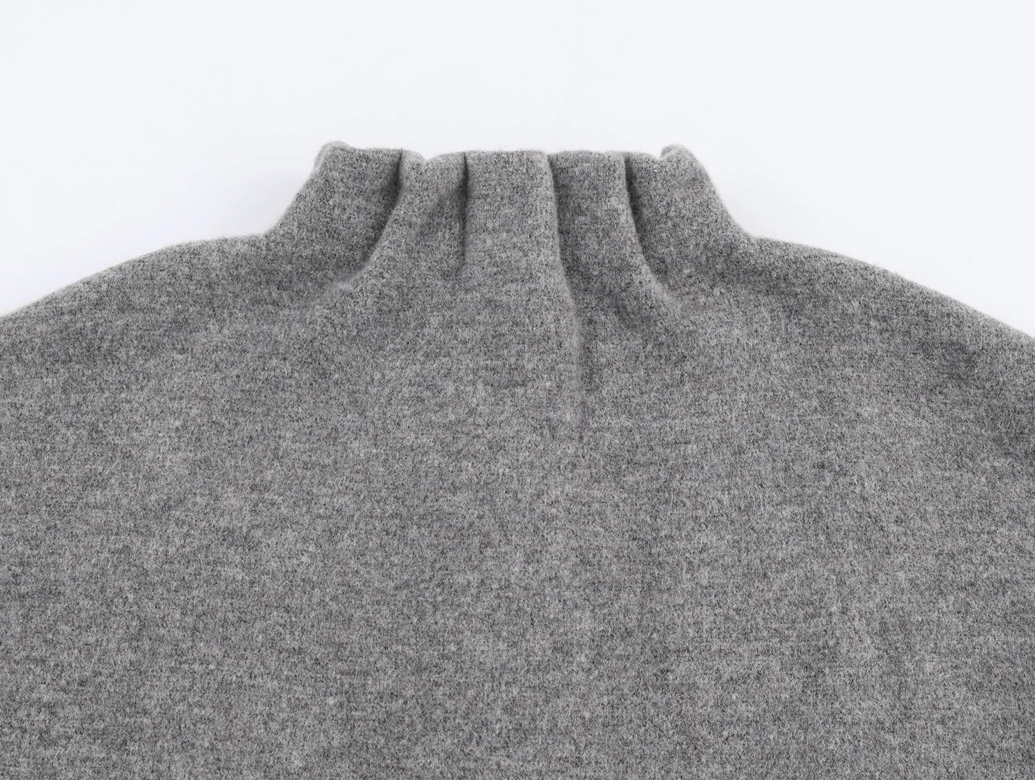 Ensemble jupe & pull gris texturé - chic d'automne