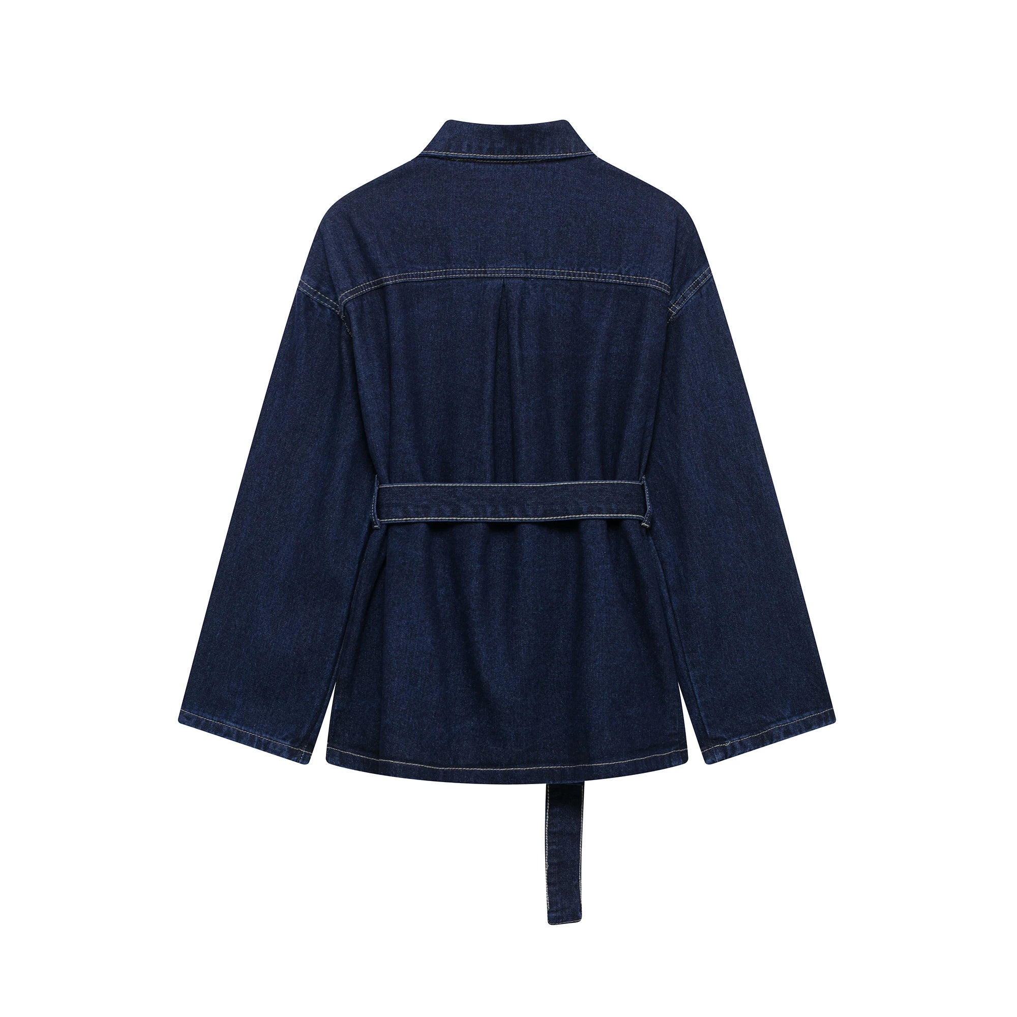 Ensemble en jean décontracté et ample avec taille cintré