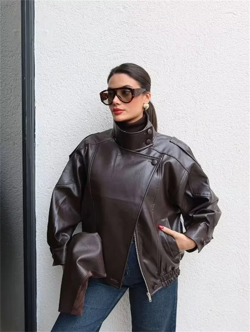 Perfecto Street-Chic en Simili Cuir