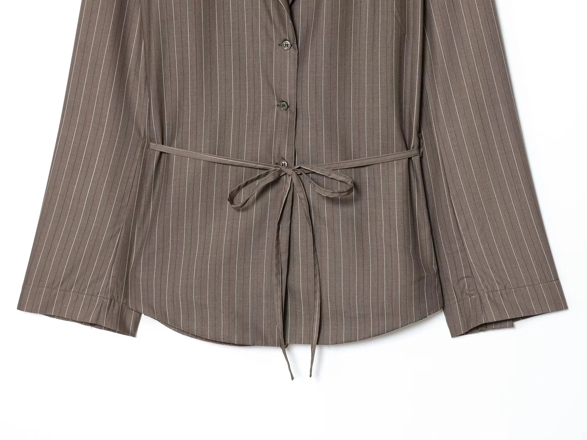 Set Blazer & Pantalon Rayures Fines – Style Moderne