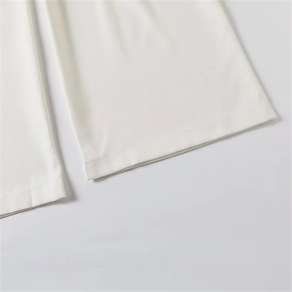 Blazer femme à manches longues avec ceinture polyvalente + pantalon plissé taille haute tendance – Style décontracté et moderne.