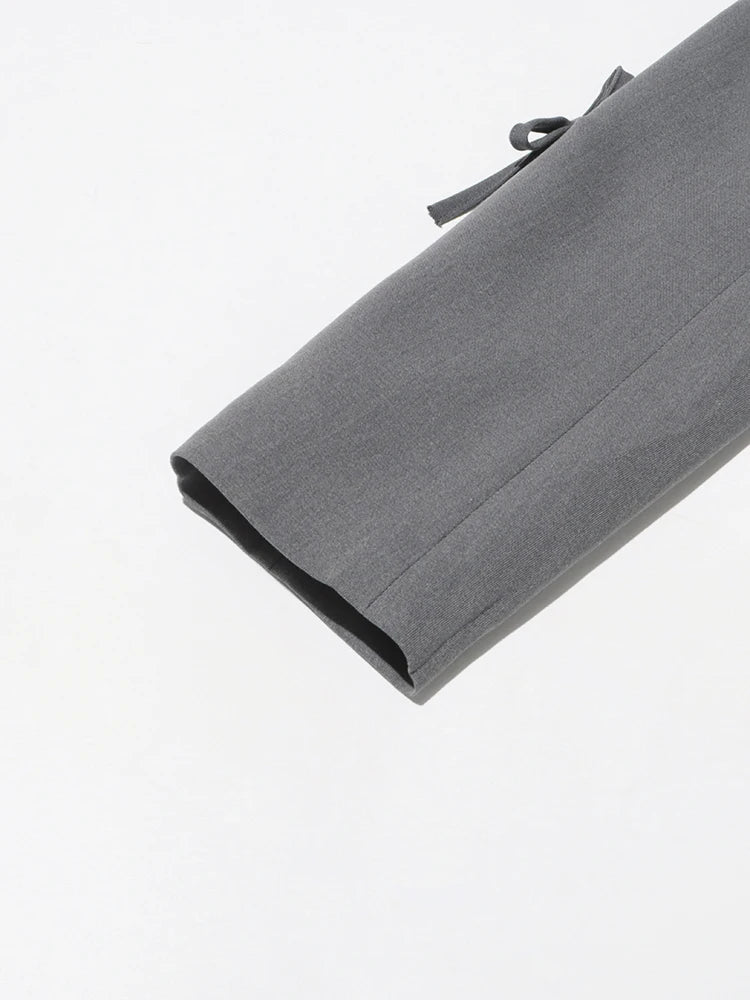 Blazer femme patchwork à nœuds, chic et raffiné pour toutes occasions