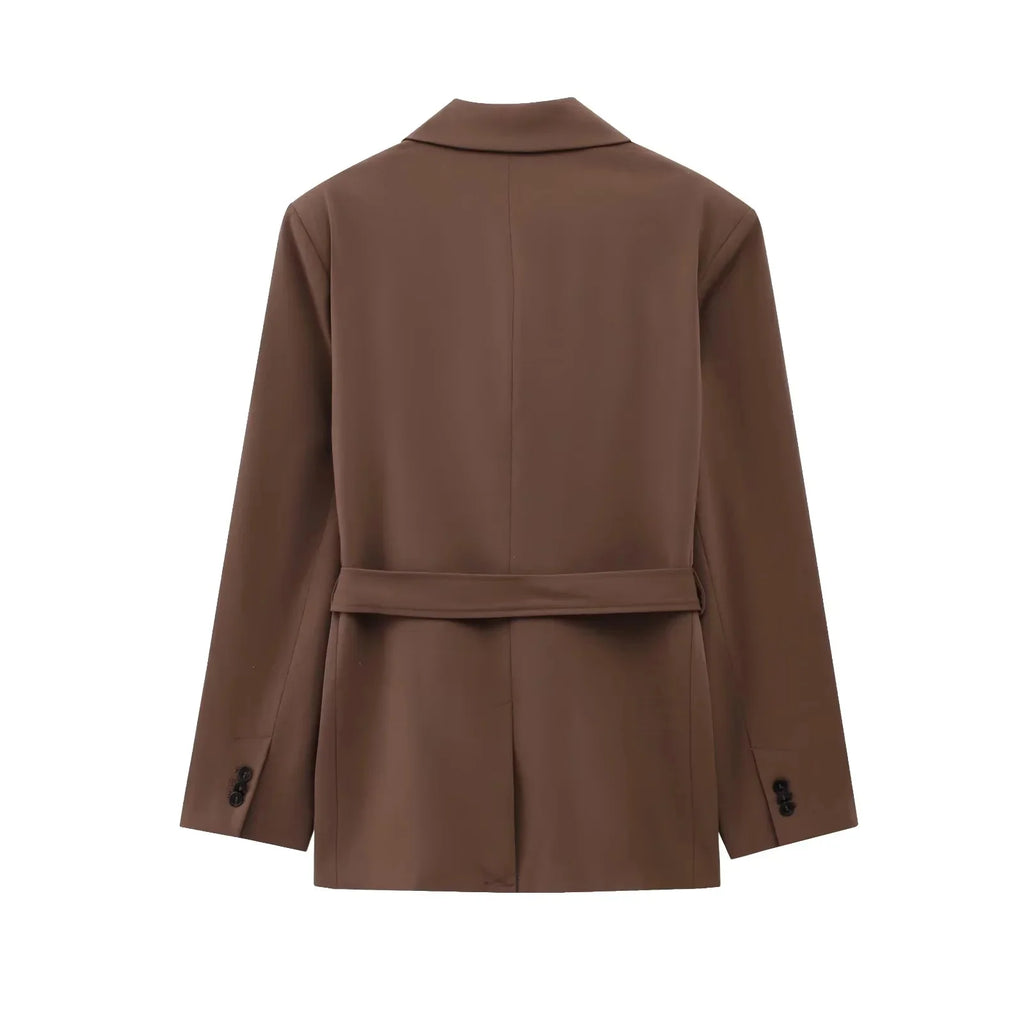 Tailleur Femme Marron — Chic & Intemporel