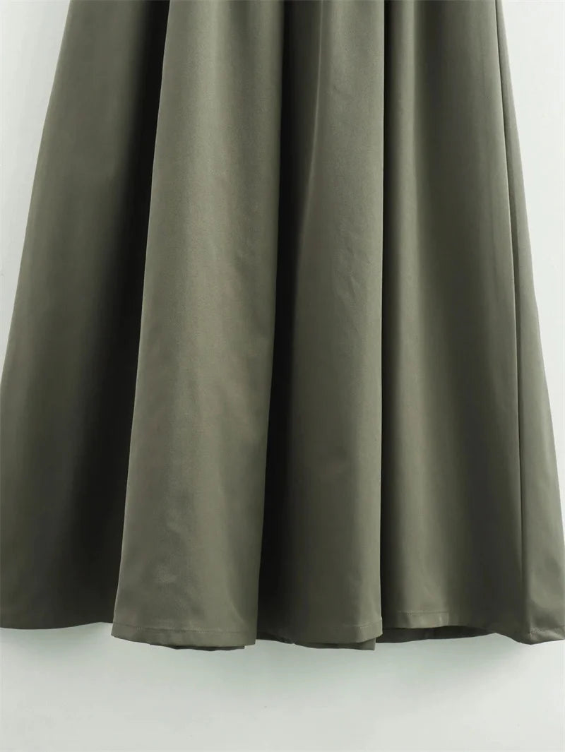 Robe Maxi Chic à Zip – Style Minimaliste