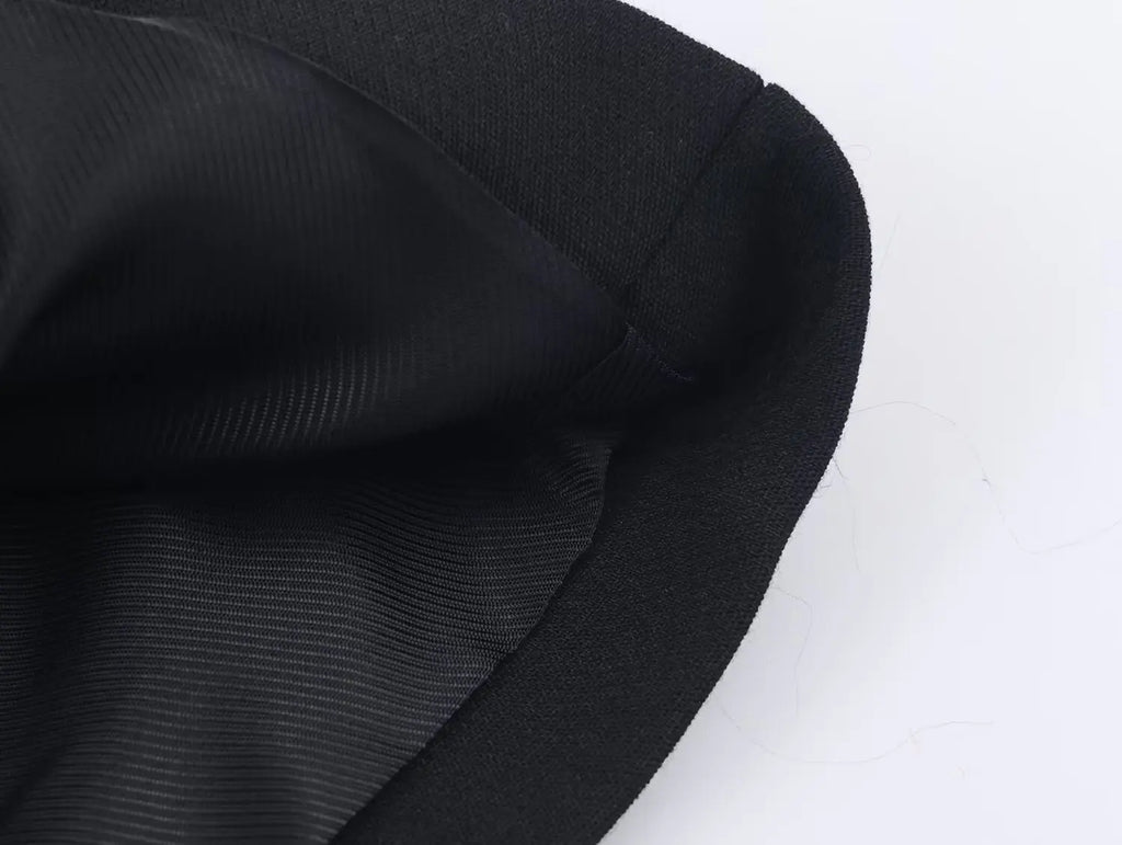 Ensemble femme 2 pièces – Blazer à manches longues avec boucle + pantalon droit – Tenue chic et élégante.